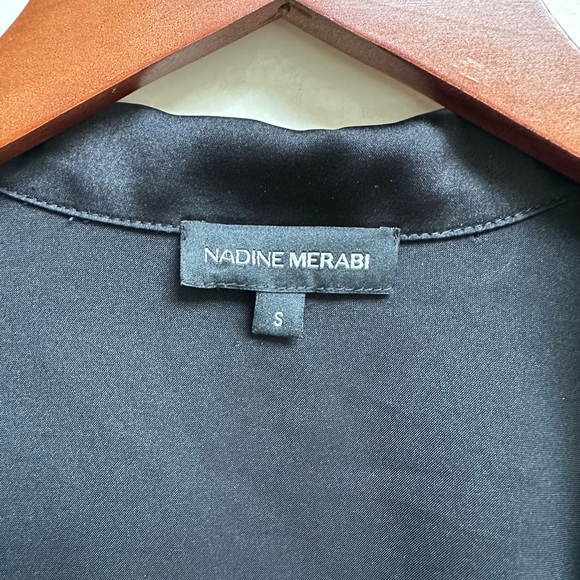 Nadine Merabi Silk Feather Top - Picture 4 of 5